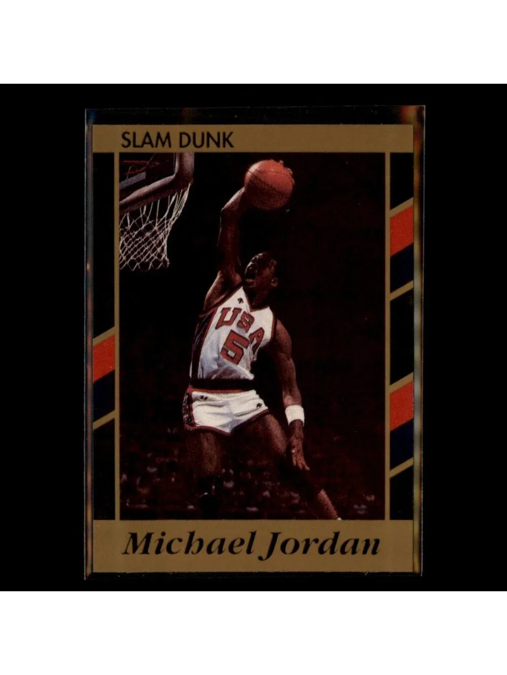 1990-91 Michael Jordan Best of the Best Slam Dunk #3 USA Olympic Oddball Card